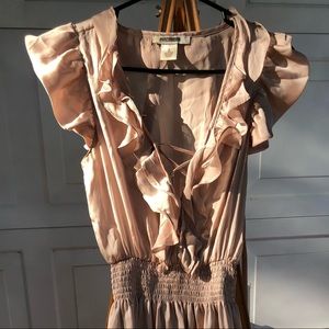 gold dress